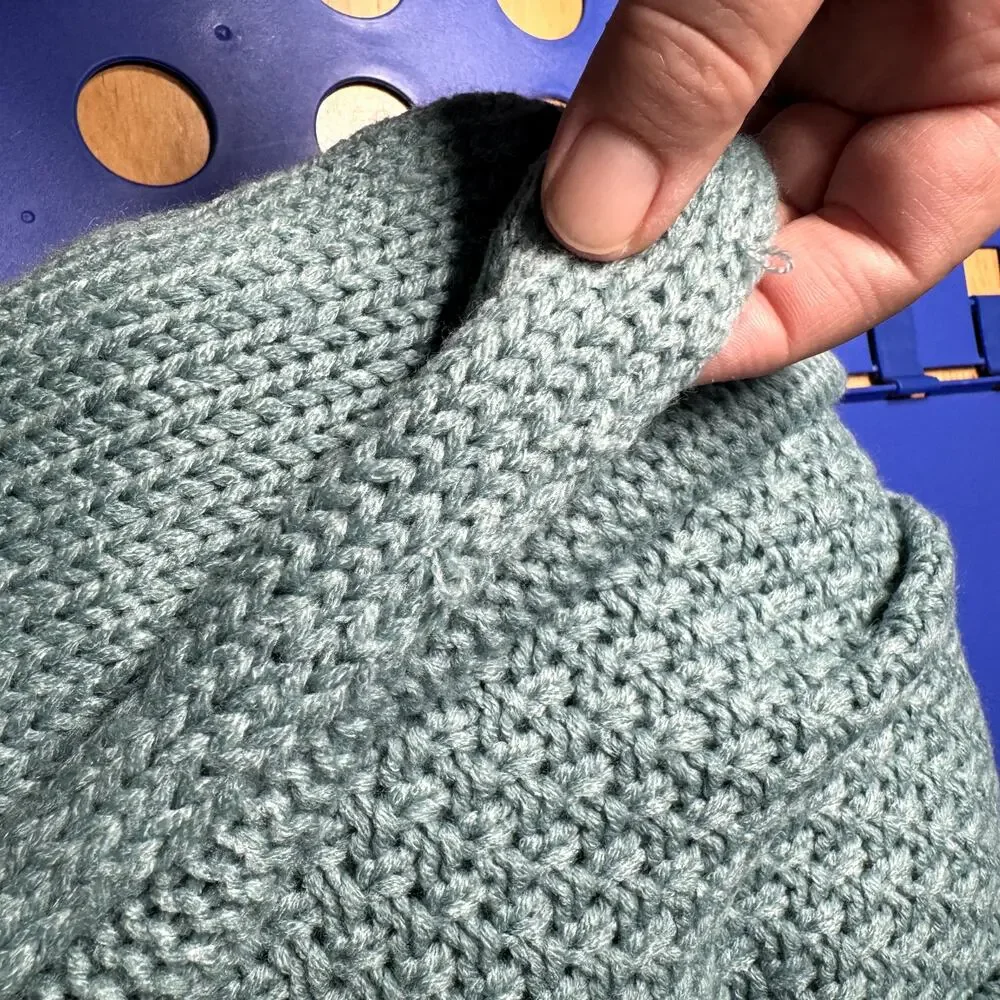 NWT Davi & Dani Dolman Sleeve Knit Pattern Cardigan Blue Casual Boho Size 3XL - Picture 7 of 14